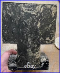 Antique Bronzed Baby Shoes Granite Store Display Decor Mercantile Rare