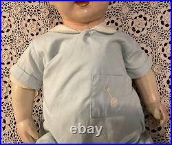 Antique Composition & Cloth Life Size Mannequin Store Display Baby Boy Doll Rare