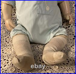 Antique Composition & Cloth Life Size Mannequin Store Display Baby Boy Doll Rare