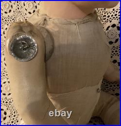 Antique Composition & Cloth Life Size Mannequin Store Display Baby Boy Doll Rare
