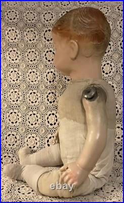 Antique Composition & Cloth Life Size Mannequin Store Display Baby Boy Doll Rare