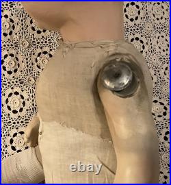 Antique Composition & Cloth Life Size Mannequin Store Display Baby Boy Doll Rare
