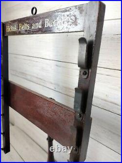 Antique Hickok Belts Buckles Store Countertop Display Dark Wood 1920s Rare