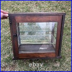 Antique Keen Kutter Store Display Cabinet Case Oak E. C. Simmons Advertising Rare