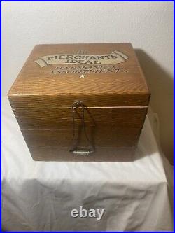 Antique Merchants ideal Harmonica Display Box. Rare