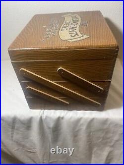 Antique Merchants ideal Harmonica Display Box. Rare