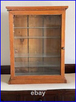 Antique Rare Diamond Dyes Joker Display Cabinet