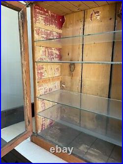 Antique Rare Diamond Dyes Joker Display Cabinet