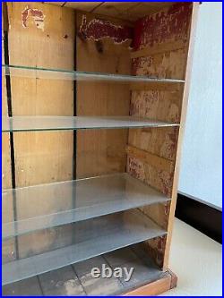 Antique Rare Diamond Dyes Joker Display Cabinet