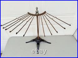 Antique Rare Warner Co Rochester NY Clothing Store Display Stand Cast Iron Base