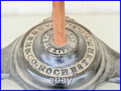 Antique Rare Warner Co Rochester NY Clothing Store Display Stand Cast Iron Base