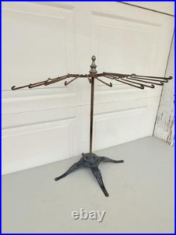 Antique Rare Warner Co Rochester NY Clothing Store Display Stand Cast Iron Base