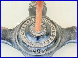 Antique Rare Warner Co Rochester NY Clothing Store Display Stand Cast Iron Base