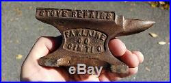 Antique Vintage Advertising Anvil Doublesided Rare Country Store