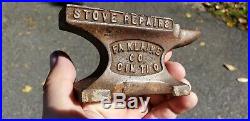 Antique Vintage Advertising Anvil Doublesided Rare Country Store