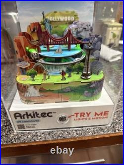 Arkitech US Landmarks Store Display Lights Motion RARE Walmart Demo