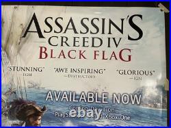 Assassin's Creed IV Promo Display Vinyl Banner LARGE 3'x6' Store Display RARE