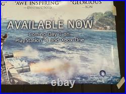 Assassin's Creed IV Promo Display Vinyl Banner LARGE 3'x6' Store Display RARE