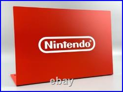 Authentic Nintendo 12x8 Metal Store Sign Display Red/White Logo Switch 2 RARE