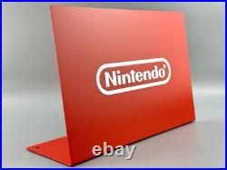 Authentic Nintendo 12x8 Metal Store Sign Display Red/White Logo Switch 2 RARE
