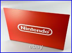 Authentic Nintendo 12x8 Metal Store Sign Display Red/White Logo Switch 2 RARE