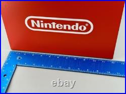 Authentic Nintendo 12x8 Metal Store Sign Display Red/White Logo Switch 2 RARE