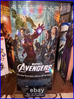 Avengers MCU DVD Release In Store Standee Display Rare Marvel Double Sided
