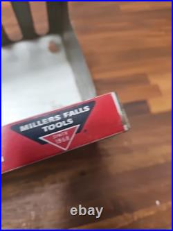 B7- RARE vintage MILLERS FALLS Wood Chisels Hardware Store Display Rack Sign