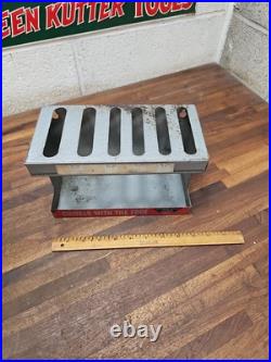 B7- RARE vintage MILLERS FALLS Wood Chisels Hardware Store Display Rack Sign