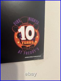 BIG RARE Funko Pop Store Display Poster Sign Five Nights FNAF Chica Foxy Freddy