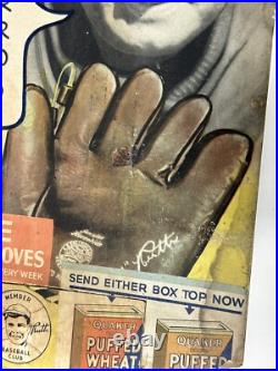 Babe Ruth RARE 1934 Store Advertising Sign Display Baseball Glove Puffed Wheat