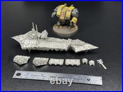 Battlefleet Gothic BFG Chaos Cruiser 3-UP Metal Store Promo Display VERY RARE Battlefleet Gothic BFG Chaos Cruiser 3-UP Metal Store Promo Display VERY RARE