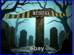Beetlejuice Cardboard Store Display Set Rare Promotional Not Sold In Stores