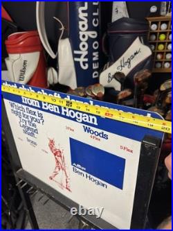 Ben Hogan Vintage Metal Ben Hogan Sign/ Woods Store Display RARE AMF