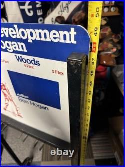 Ben Hogan Vintage Metal Ben Hogan Sign/ Woods Store Display RARE AMF