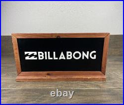 Billabong Wooden Store Display Sign Rare Find