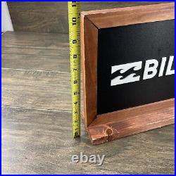 Billabong Wooden Store Display Sign Rare Find