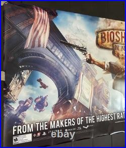 Bioshock Promo Display Vinyl Grommet Banner LARGE 3'x6' Store Display RARE