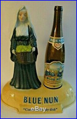 Blue Nun Rare Vintage Advertising Salesman Liquor Display Bottle Stand