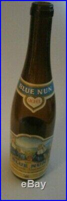 Blue Nun Rare Vintage Advertising Salesman Liquor Display Bottle Stand