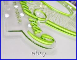 Bond No. 9 Neon Art Rare Collectors Plexiglass Perfume Display Green Wall Art