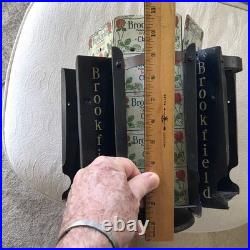 Brookfield Cheese Vintage Tin Country Store Revolving Display Stand. Rare