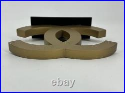 CHANEL LOGO Coco Mark Store Display Chanel Logo Rare Used GENIUNE