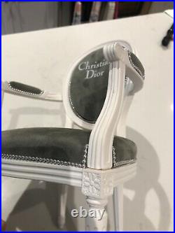 CHRISTIAN DIOR Miniature Vintage Fashion Store Display Classic Velvet Chair RARE