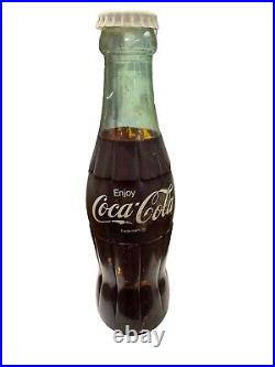 COCA COLA ENJOY COKE PLASTIC 24 INCH BOTTLE RARE STORE DISPLAY 24 Tall with Cap
