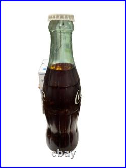 COCA COLA ENJOY COKE PLASTIC 24 INCH BOTTLE RARE STORE DISPLAY 24 Tall with Cap