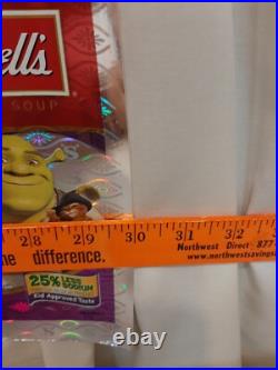Campbell Soup Advertising Retail Store Display Sign Shrek Foil Dream Works Rare