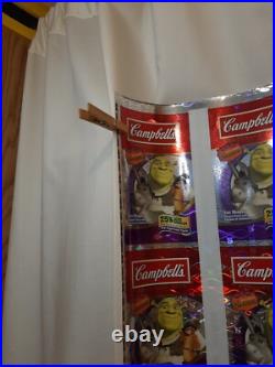 Campbell Soup Advertising Retail Store Display Sign Shrek Foil Dream Works Rare