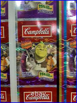 Campbell Soup Advertising Retail Store Display Sign Shrek Foil Dream Works Rare