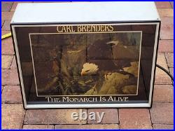 Carl Brenders The Monarch Is Alive Bald Eagle Lighted Dealer Store Display Rare